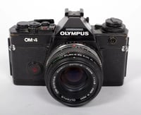 Image 1 of Olympus OM-4 35mm film SLR camera with 50mm F1.8 lens #5476