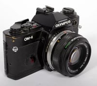 Image 2 of Olympus OM-4 35mm film SLR camera with 50mm F1.8 lens #5476