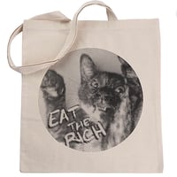 Eat the Rich Kitten tote
