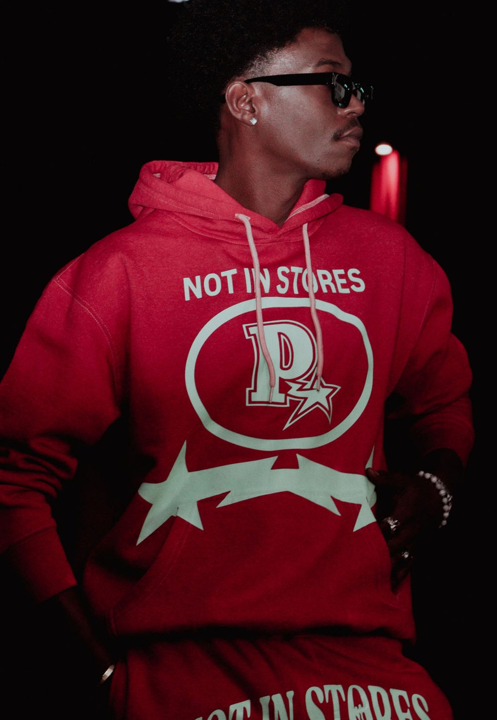 Playa Essentials “Red Star” Tracksuit (Hoodie + Stacked Sweats)
