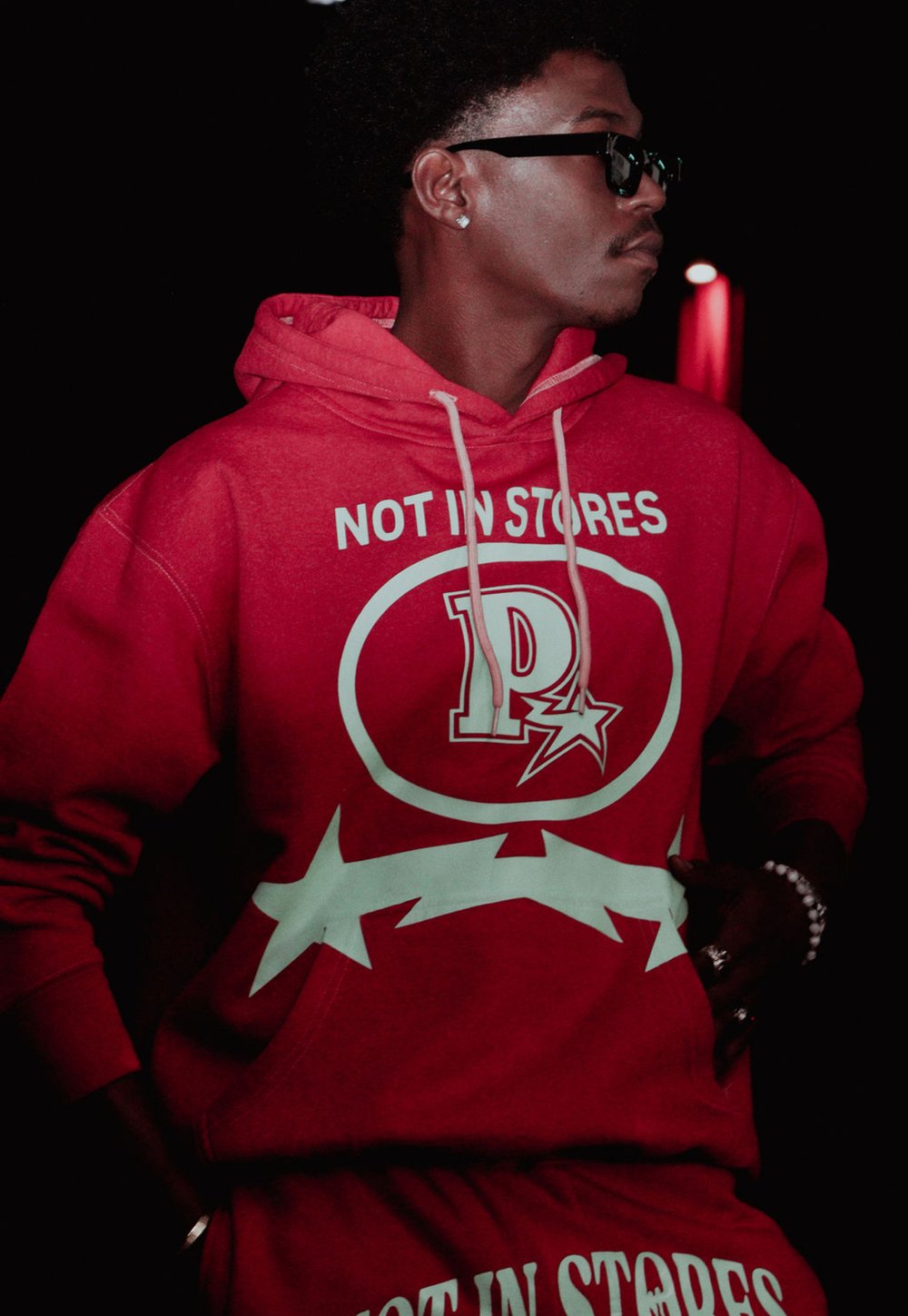 Playa Essentials “Red Star” Tracksuit (Hoodie + Stacked Sweats) 