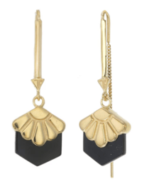 Big Deco Daisy Pull Through Black Onyx