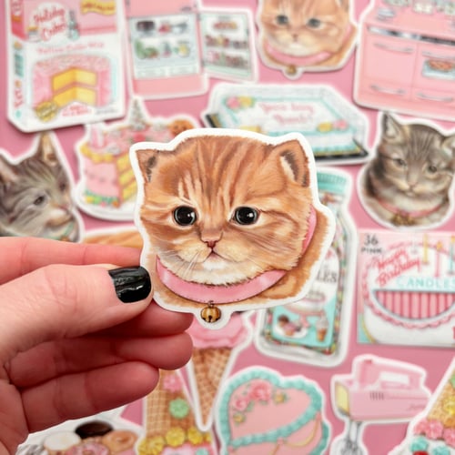 Image of Ginger kitten sticker 