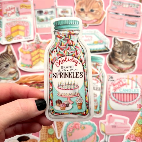 Image of Bottle of sprinkles sticker 