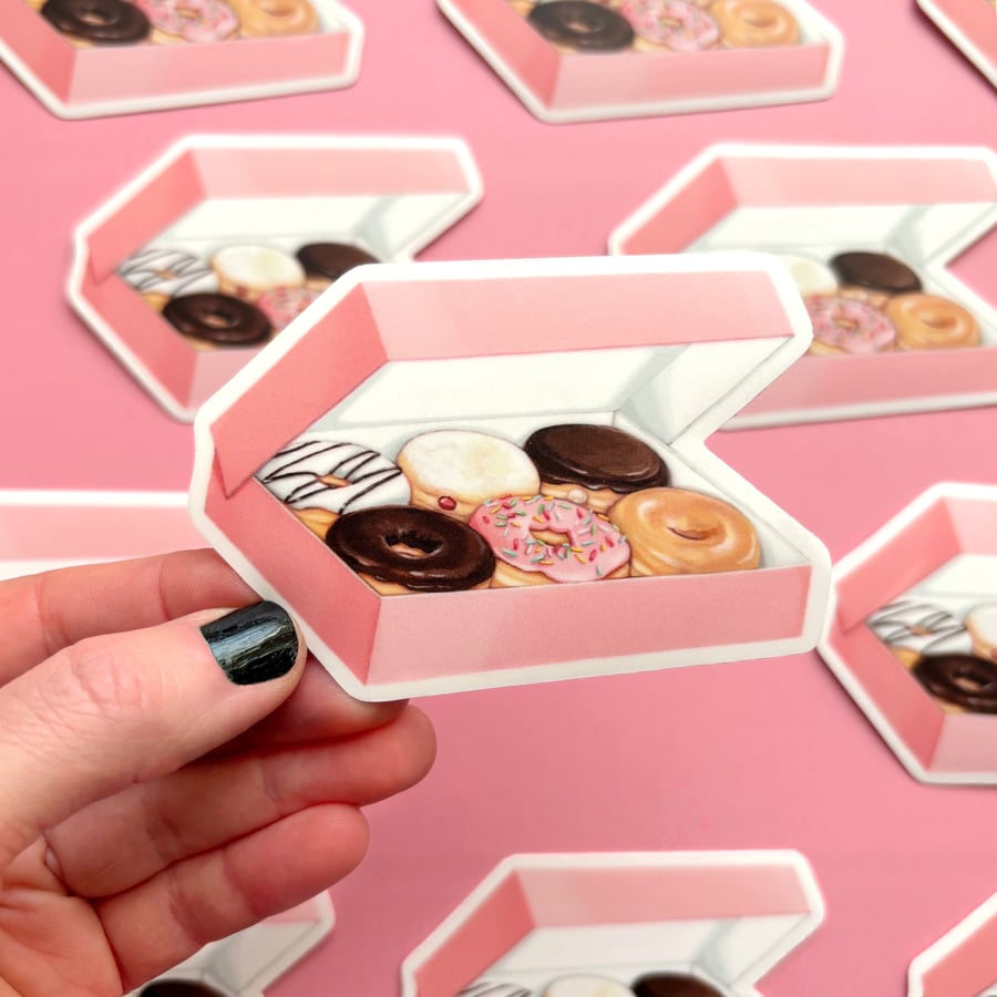 Image of Box of donuts sticker 