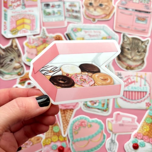 Image of Box of donuts sticker 