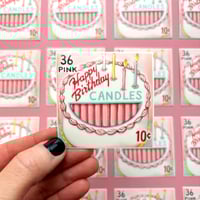 Image 1 of Box of Birthday candles sticker 