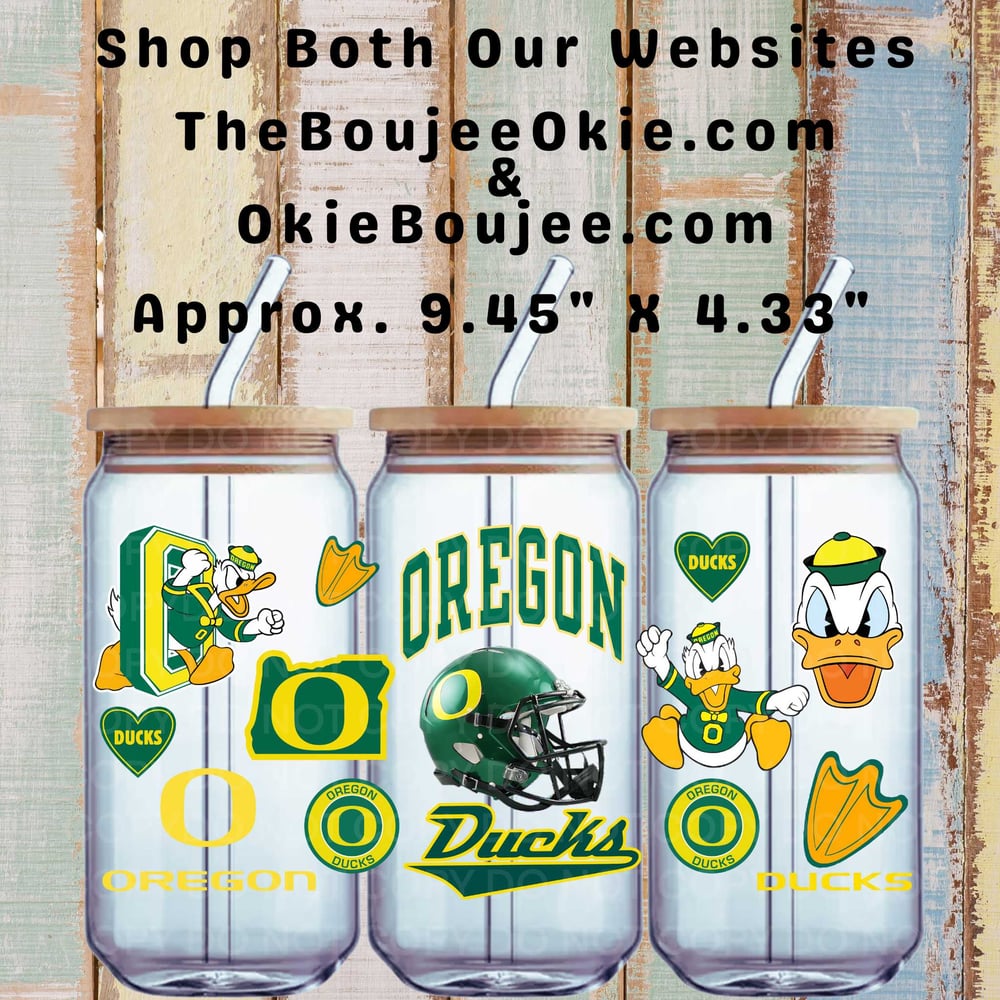 Image of Oregon Ducks Football UV DTF Wrap       FB50
