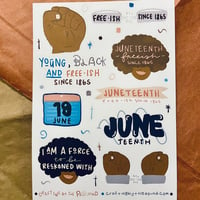 Image 1 of Juneteenth Vol. 2 Sticker Sheet