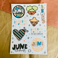 Image 1 of Juneteenth Doodles Sticker Sheet