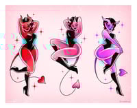 Tiefling Pinup Girls Print