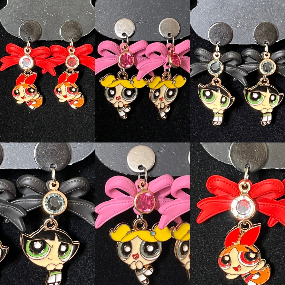 Image of Powerpuff girls earrings 