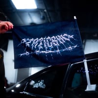 Image 2 of V1 BARBWIRE WINDOW FLAG