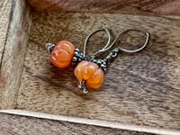 Image 2 of Pumpkin earrings. n33