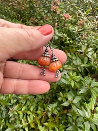 Image 3 of Pumpkin earrings. n33