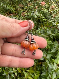 Image 8 of Pumpkin earrings. n33