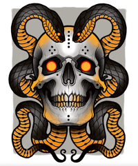 Skull and Snakes
