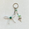 pearl bow keychain