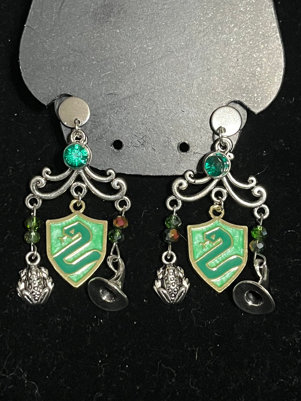 Image of Harry Potter house crest earrings 
