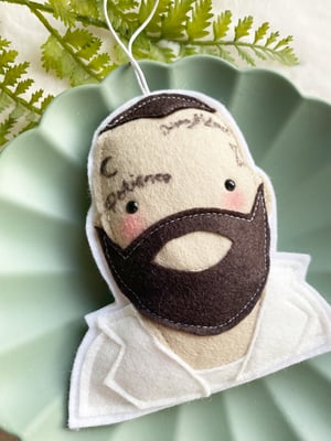 Image of Teddy Swims felt decoration
