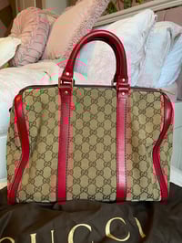 Image 7 of Gucci GG Red Medium Boston Bag