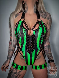 Image 1 of Spider Stripe Bodysuit