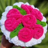 Image 4 of Handmade Crochet Flower Bouquet