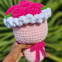 Image 2 of Handmade Crochet Flower Bouquet