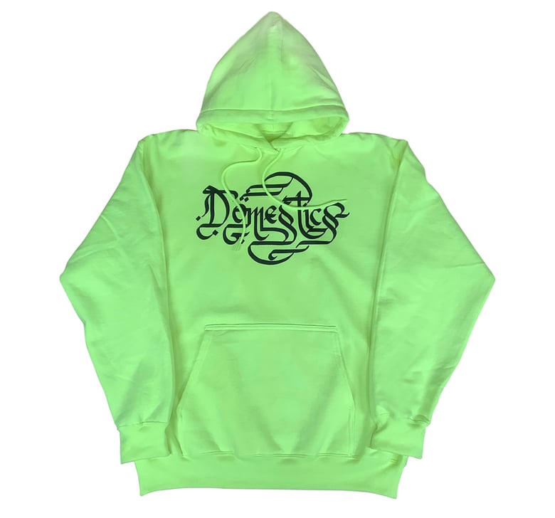 Image of TURKISH SCRIPT  HOODY (safety yellow)