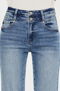 Image 5 of  HIGH RISE SLIM STRAIGHT JEANS - Kan Can 