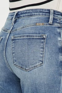 Image 6 of  HIGH RISE SLIM STRAIGHT JEANS - Kan Can 