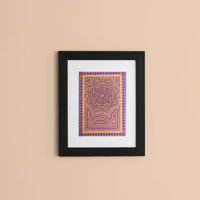 8x10" Sunset Mandala Print