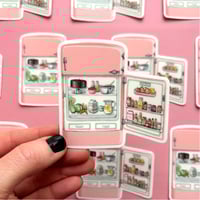 Image 1 of Vintage toy fridge sticker 