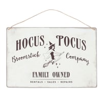 Hocus Pocus Broomstick Company Sign 