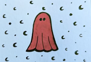 Inkvent Ghost Illustration #5 ACEO