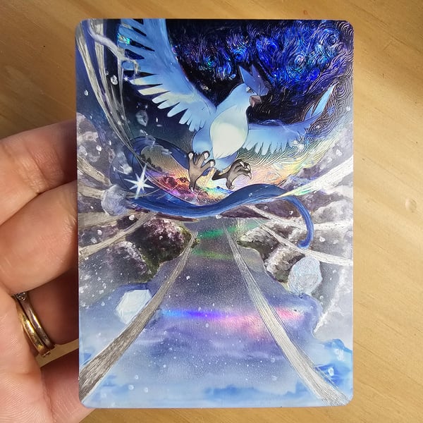 Image of Articuno Full Art Painted Pokemon Card