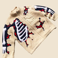 Image 4 of REWORKED NIKE 3D PUFF SKELETON SHERPA JACKET SIZE L