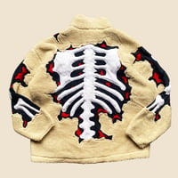 Image 5 of REWORKED NIKE 3D PUFF SKELETON SHERPA JACKET SIZE L