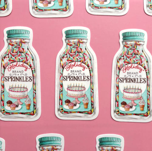 Image of Bottle of sprinkles sticker 