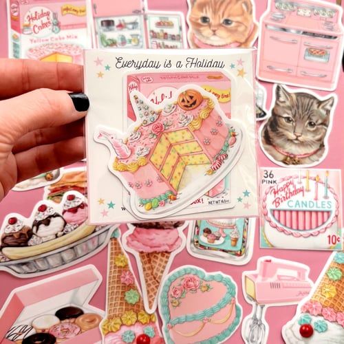 Image of Everyday is a Holiday cake sticker