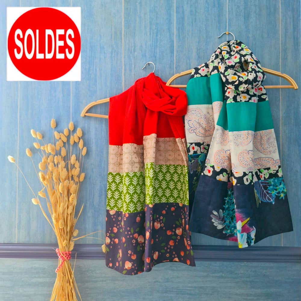 Image of SOLDES - Etoles Voile de coton 