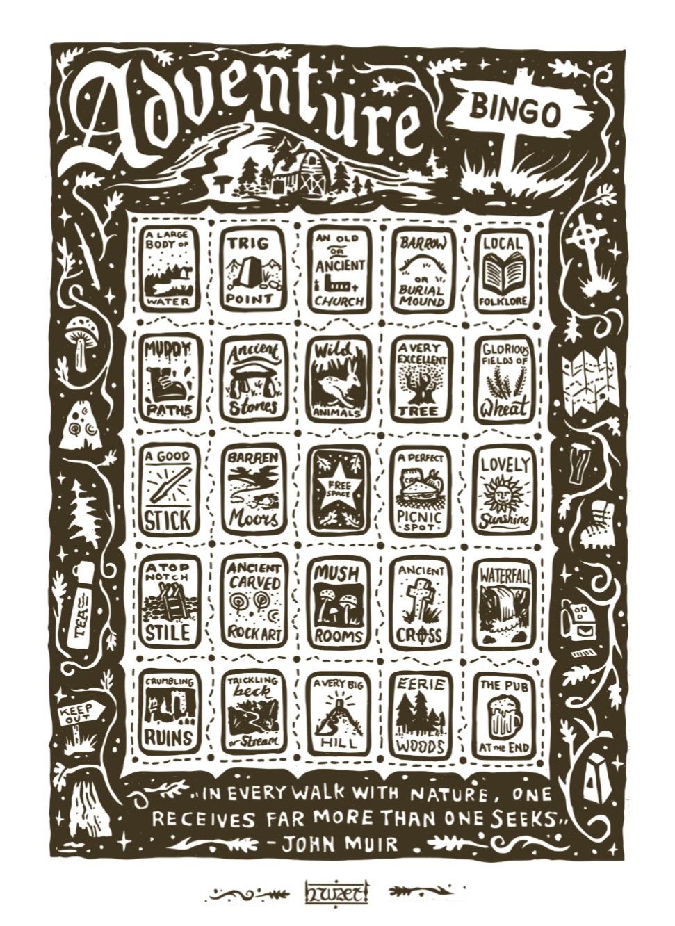 Adventure Bingo Booklet