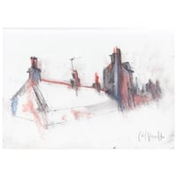 Image 1 of Footdee, Aberdeen - Sketchbook Drawing - Two - Charcoal, Soft Pastels and Pencil on Paper 