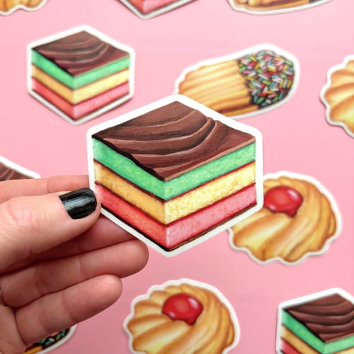 Image of Italian cookie stickers (set of 3)