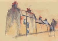 Image 2 of Footdee, Aberdeen - Sketchbook Drawing - Three - Charcoal and Soft Pastels on Paper 