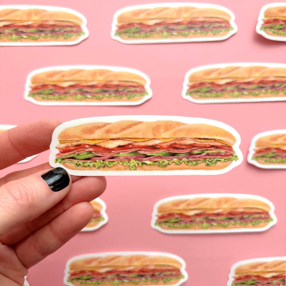 Image of Sub sandwich sticker