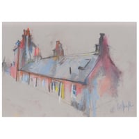 Image 1 of Footdee, Aberdeen - Sketchbook Drawing - Four -  Charcoal, Pencil and Pastel on Paper 