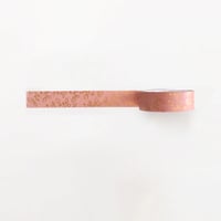 Image 2 of Rose Pink Gold Foil Floral Washi Tape (A Jar of Pickles)