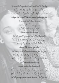 Image 3 of Heavens garden poem print / card