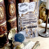 Image 2 of Antique Writing Set Sticker Sheet